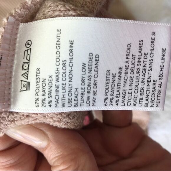 Urban Outfitters by Anthro Thermal Knit Top Rose Gold-Extra Small - Picture 3 of 9